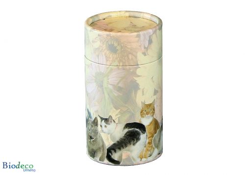 Strooikoker katten in de standaard maat, voor de crematie-as van uw geliefde kat