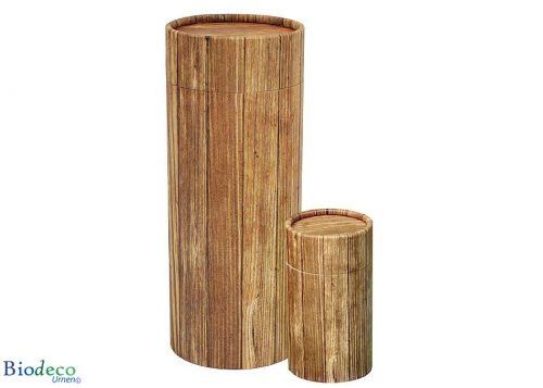 Strooikoker Timber in mini- en standaardformaat., voor het verstrooien van crematie-as