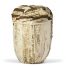 Biologisch afbreekbare urn Berkenschors-urn, handmatig afgewerkt met de schors van de Berk voor een asbijzetting in de aarde